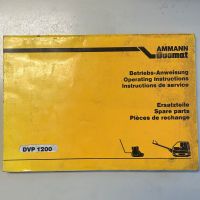 Betriebs-Anweisung und Ersatzteile Rüttelplatte Ammann DVP 1200 Kreis Ostholstein - Bad Schwartau Vorschau