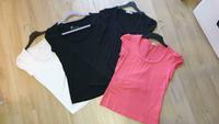 Tshirts neuwertig Orsay XS S schwarz weiß pink mit Flechtdetails Bayern - Neunburg Vorschau