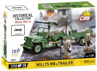 Cobi 2297 | Willys MB & Trailer | Historical Collection Brandenburg - Zossen Vorschau