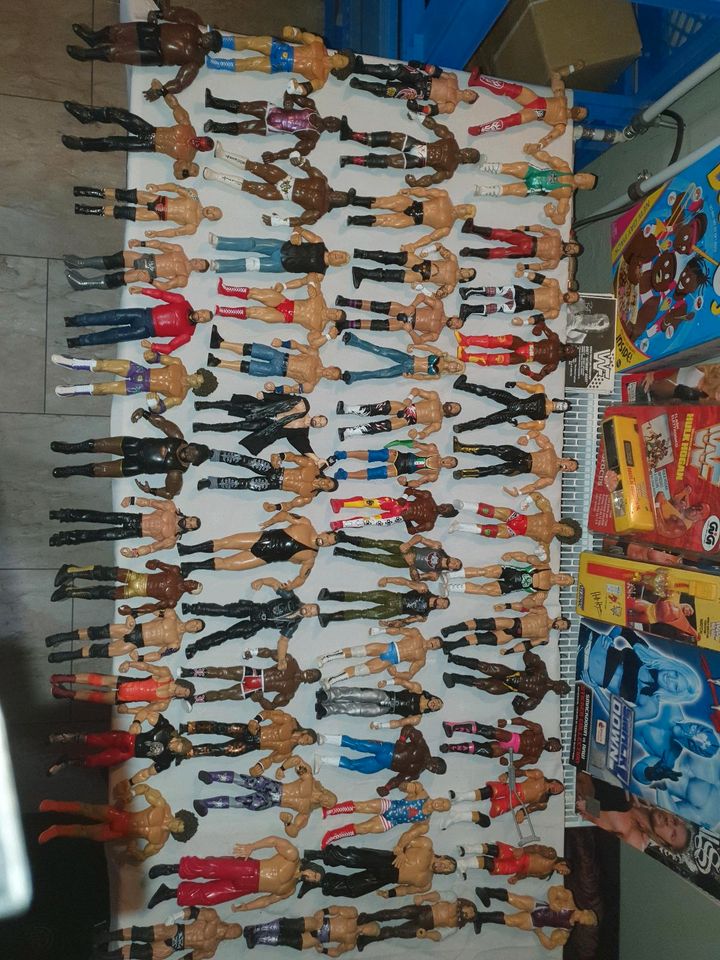 Wwf wwe wrestling figuren hasbro mattel in Gundelsheim