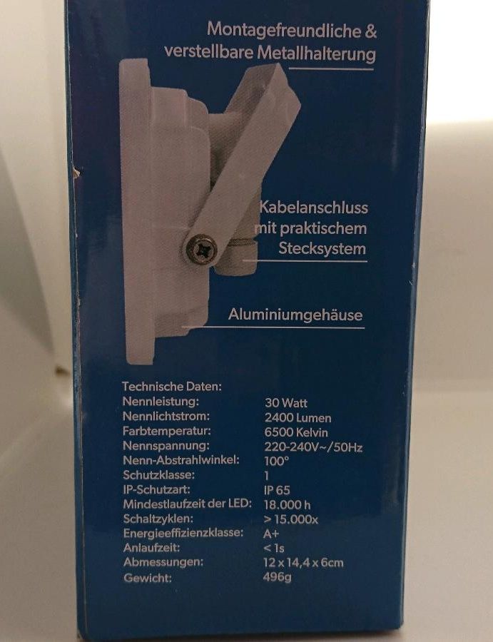 LED Strahler 30WATT-WEISS-UNITEC- in Rothenburg o. d. Tauber