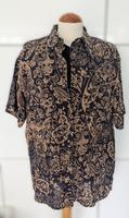 Bogner Leinen Damenbluse, Gr.44, dunkelbeige/ schwarz Stuttgart - Stuttgart-Nord Vorschau