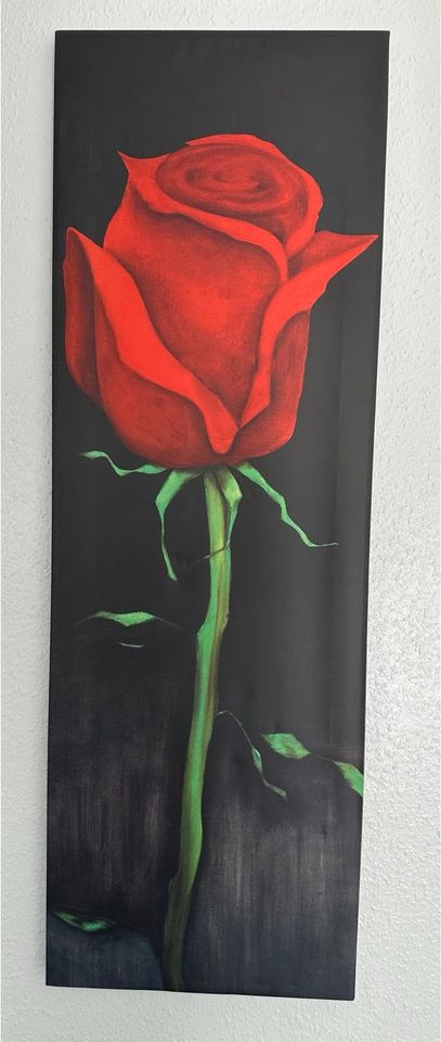 Bild Wandbild auf Holzrahmen Rose 40cm x 119cm in Inden