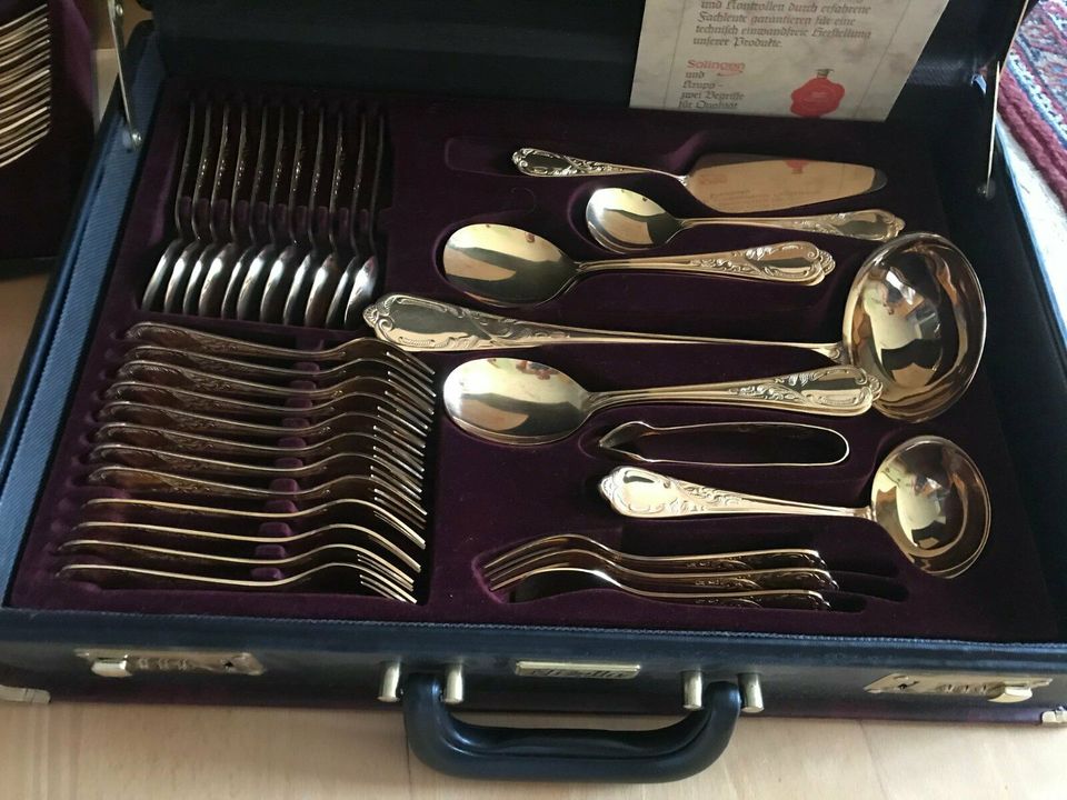 Besteck Solingen Nivella 72 teilig 23/24 karätige Goldauflage-NEU in  Nordrhein-Westfalen - Nümbrecht | eBay Kleinanzeigen ist jetzt Kleinanzeigen