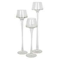 3er Set Glas Kerzenleuchter /Windlichte. H: 25 + 30 + 35cm. SALE! Wandsbek - Hamburg Farmsen-Berne Vorschau