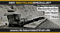 Raupenmobiler Backenbrecher - Brecher Komplet Lem Track 7040 Niedersachsen - Hanstedt Vorschau