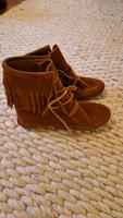 Minnetonka, Stiefeletten, Veloursleder, braun, 37, Boho Chic Hamburg-Nord - Hamburg Eppendorf Vorschau