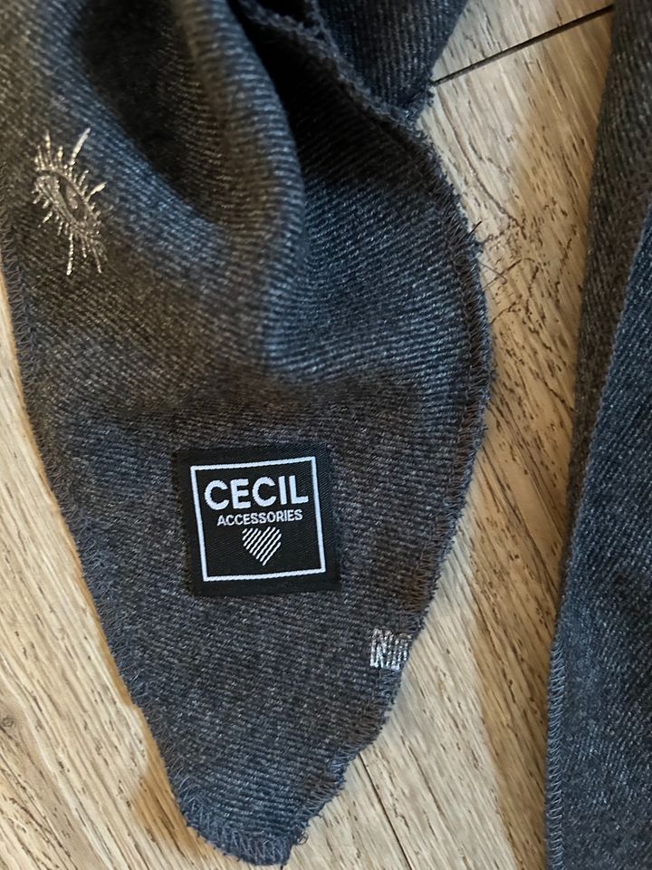 Cecil Dreieckstuch Grau mit Silber Motiv❌Neu❌ in Hankensbüttel