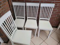 4 weiße Stühle Niedersachsen - Papenburg Vorschau