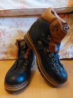 Vintage retro Wanderstiefel Trekking 41 Braun schwarz Leder Hessen - Cölbe Vorschau