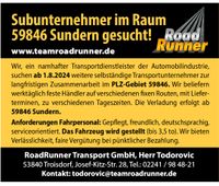 Subunternehmer im Raum 59846 Sundern gesucht! Nordrhein-Westfalen - Sundern (Sauerland) Vorschau