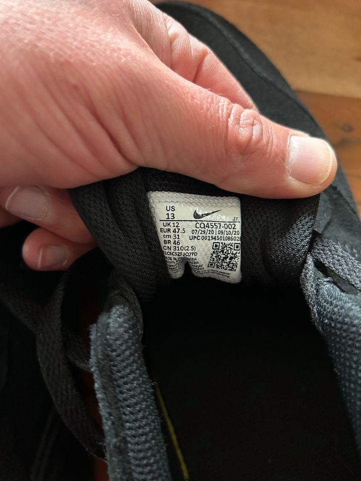 Nike Schuh, Gr. 47,5 neuwertig in Syke