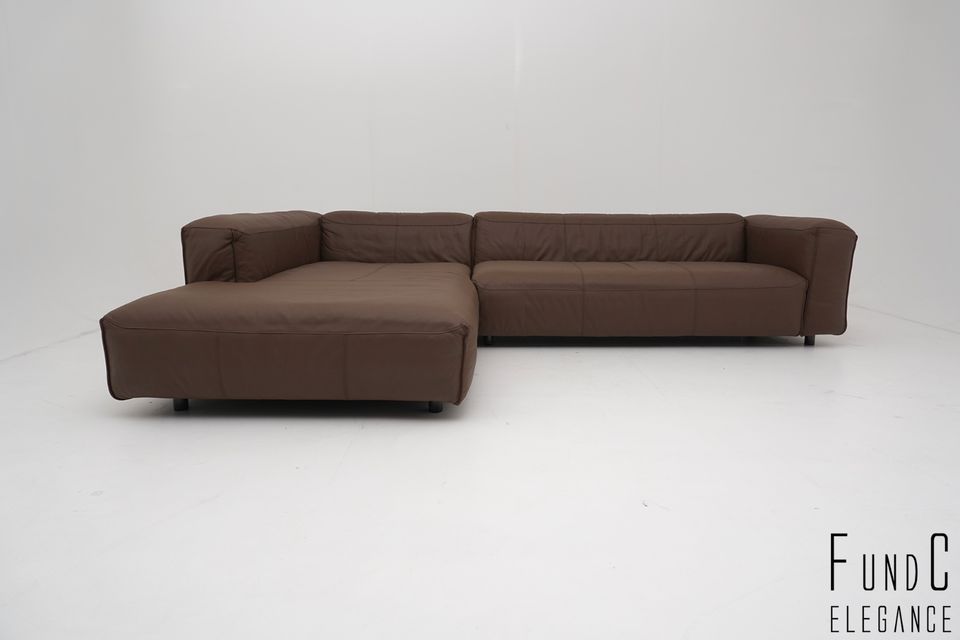 Rolf Benz Mio Garnitur Couch Sofa Eckcouch Ecksofa Leder braun in Unna