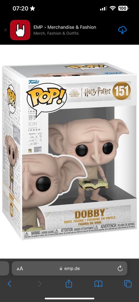 Dobby Funko Pop - Harry Potter in Heidelberg