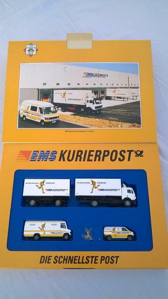 EMS Kurierpost ,Post, H0, 1:87, Geschenkset, OVP, Herpa, Kassel in Gera