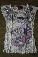 Mango Jeans T Shirt Pailletten Print Asia Woman 34 36  1 A Brandenburg - Neuenhagen Vorschau