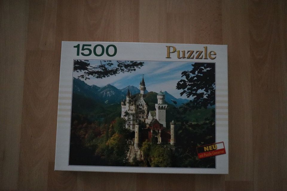 1500 Teile Puzzle Königschloss Neuschwanstein von König Ludwig II in Bühl