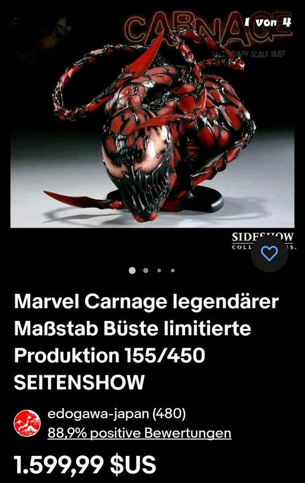 Wolverine 1/2 Sideshow Legendary Scale Statue no XM Prime 1 in Saarlouis