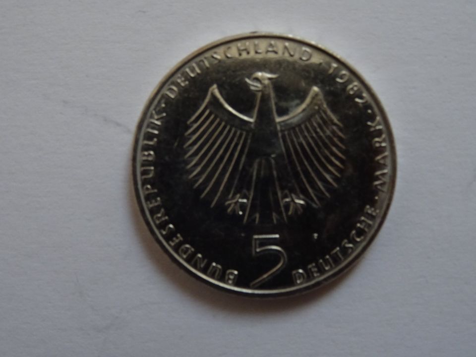 Münze BRD 5 Deutsche Mark Umweltkonferenz 1972 in Birstein