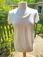 Shirt cremefarben mit Spitzensaum Gr. 38/40 Neu Dresden - Strehlen Vorschau