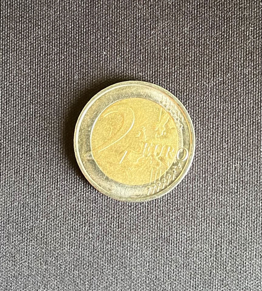 Zwei Euro Strichmännchen Münze WWU 1999- 2009 in Treuchtlingen
