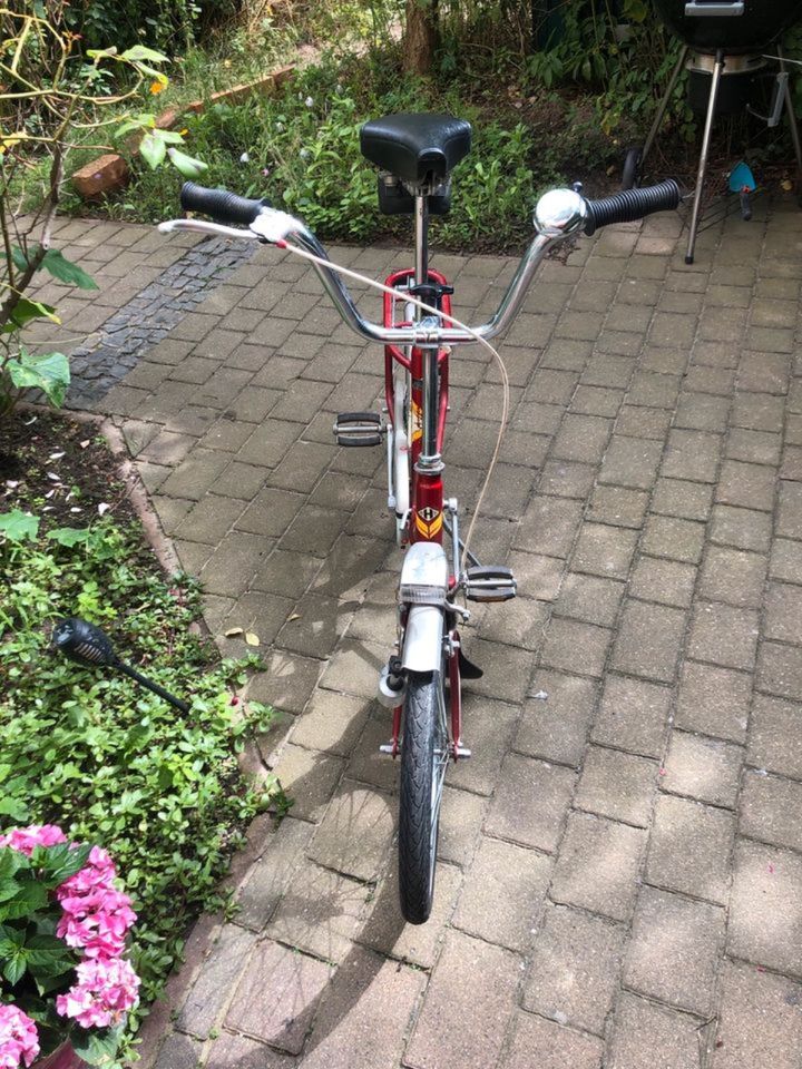 *TOP* Vintage Retro Hercules Klappfahrrad - 20 Zoll - Burgundrot in Leipzig