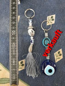 Kaufe 8 cm großes Herz, türkisches blaues Glas, Glücksbringer, böser Blick,  türkisches griechisches Glas, zum Aufhängen, Glücksschutz,  Schlüsselanhänger, türkisches Geschenk, Amulett