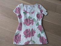Bluse Sacko kurzarm Gr M 38 weiß lila v Apart Neu mit Etikett München - Ramersdorf-Perlach Vorschau