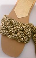 Edle Zara Sandalen/ Pantoletten gold Berlin - Karlshorst Vorschau