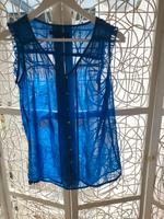 leichte blaue Bluse transparent Bayern - Monheim Vorschau