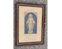Antikes religiöses Heiligenbild Maria Echtholz Rahmen von 1919 Baden-Württemberg - Freiburg im Breisgau Vorschau