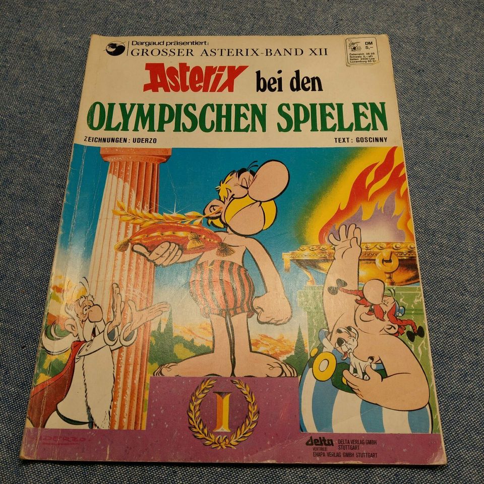 Comic von 1972 "Asterix bei den Olympischen Spielen" in Frankfurt am Main