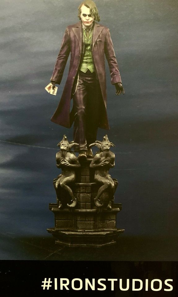 Joker 1/10 Deluxe Art Scale Dc Batman Dark Knight Iron Studios Ne in Mayen