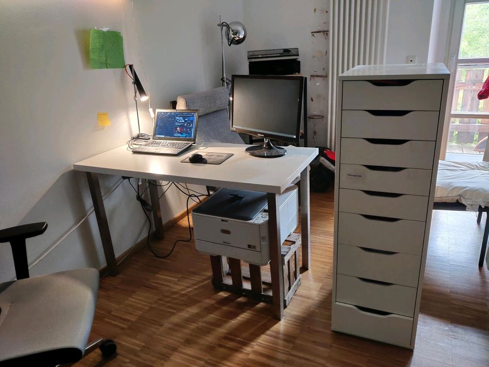 Ikea Schreibtisch mit Ablage in Schondorf am Ammersee