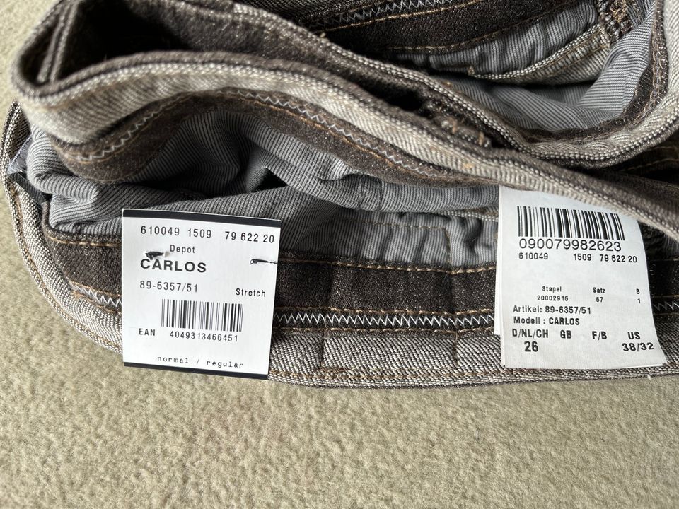 Herrenjeans Brax - Modell Carlos - Größe 38/32 - neu mit Etikett in Ibbenbüren