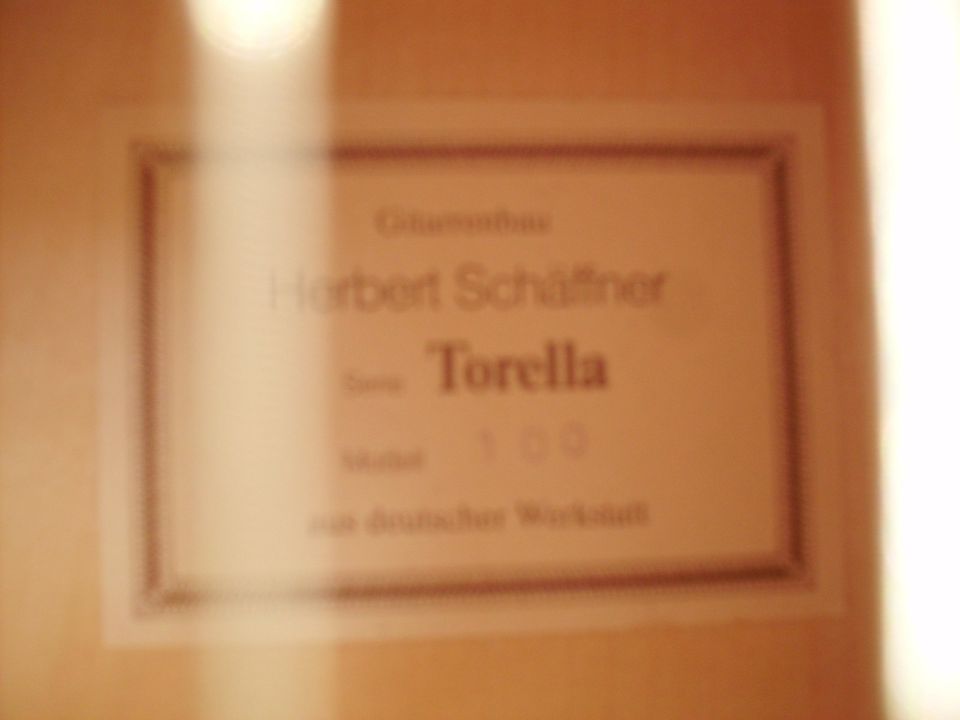 Gitarre Torella von Herbert Schäffner (Modell 100). in Landshut