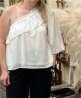 Only One shoulder Top Shirt Bluse weiß 38 Saarland - Losheim am See Vorschau