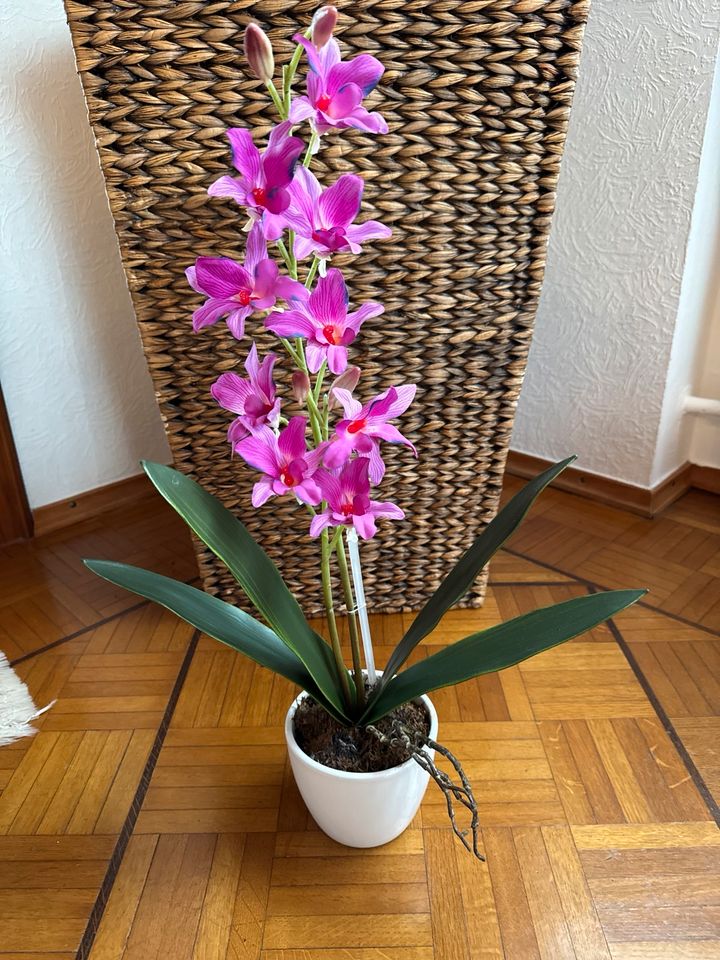 Kunst Orchidee rosa in Grünsfeld