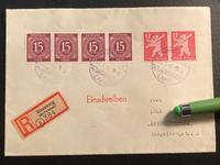 1946 Kontrollrat Blumberg Bz Potsdam Plattenfehler SBZ Einschreib Brandenburg - Frankfurt (Oder) Vorschau