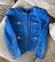 BALMAIN Jeans Jacke FR38 blau denim Kastenjacke Silber HW Düsseldorf - Heerdt Vorschau