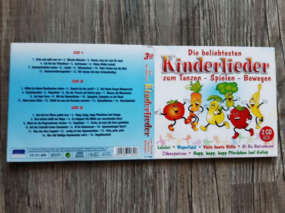 Neuwert 3 CD Box Kinderlieder zum Tanzen Spielen Bewegen Geschenk in Peitz