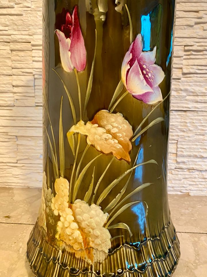 antike Jugendstil BODENVASE 1880-1910 von Ludwig Wessel - Bonn in Mönchengladbach