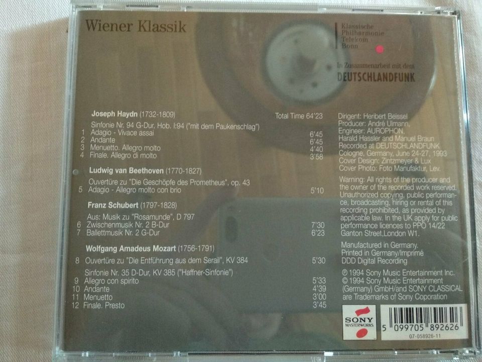 2 CDs Wiener Klassik und Faszination Klassik in Nürnberg (Mittelfr)