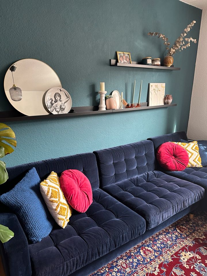 Couch Ikea Landskrona samt blau in Dortmund