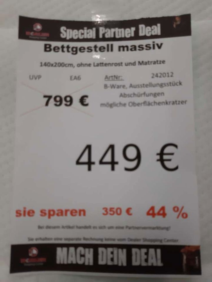 Bettgestell / Holzbett / Bett statt 799€ in Zeitz