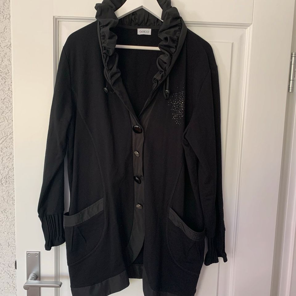 Gelco Shirtjacke Gr. 48 schwarz in Friedberg (Hessen)