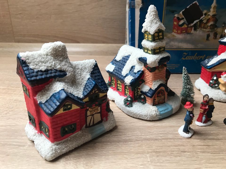 Winterlandschaft | Weihnachtsdorf Porzellan in Unlingen