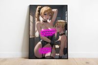 Poster Anime Hentai Manga Zwillinge Erotik Sexy Waifu Twins1 Nordrhein-Westfalen - Wegberg Vorschau