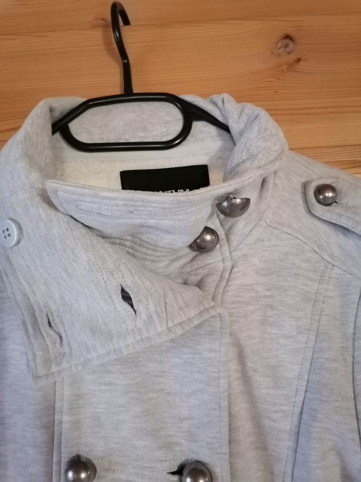 Sweatjacke "K&L" hellgrau meliert - Damen Gr. 38 in Geiselhöring