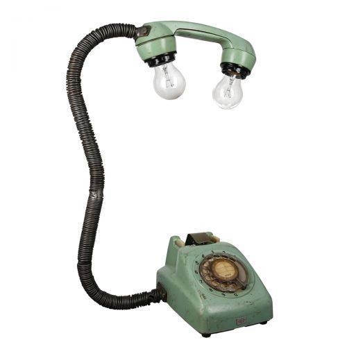 MF Tischlampe Schreibtischlampe Old Phone aus Metall Farbe NEU in Gladbeck